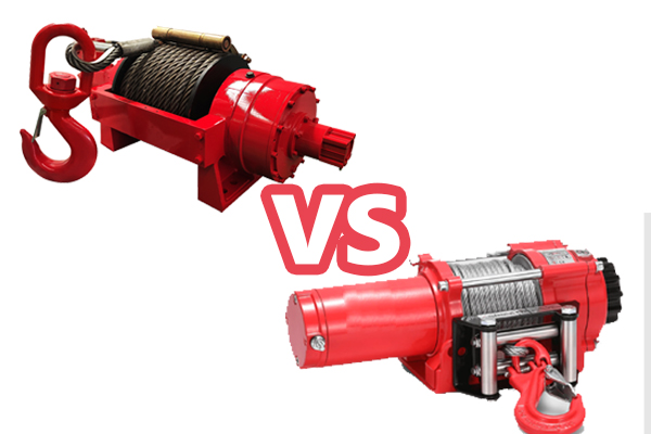 hydraulic vs electric winch